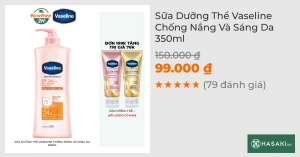 Sữa Dưỡng Thể Vaseline Chống Nắng Và Sáng Da 350ml