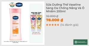Sữa Dưỡng Thể Vaseline Sáng Da Chống Nắng Và Ô Nhiễm 200ml
