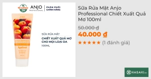 Sữa Rửa Mặt Anjo Professional Chiết Xuất Quả Mơ 100ml