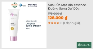 Sữa Rửa Mặt Bio-essence Dưỡng Sáng Da 100g