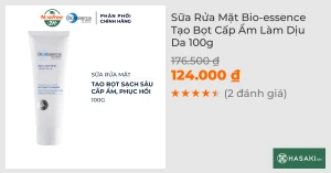 Sữa Rửa Mặt Bio-essence Tạo Bọt Cấp Ẩm Làm Dịu Da 100g