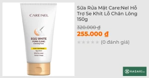 Sữa Rửa Mặt Care:Nel Hỗ Trợ Se Khít Lỗ Chân Lông 150g