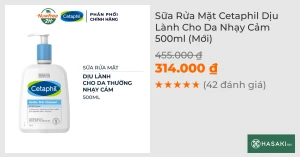 Sữa Rửa Mặt Cetaphil Dịu Lành Cho Da Nhạy Cảm 500ml (Mới)