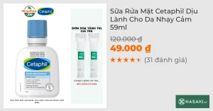Sữa Rửa Mặt Cetaphil Dịu Lành Cho Da Nhạy Cảm 59ml