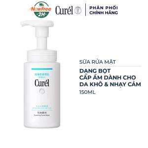 Sữa Rửa Mặt Curél Dạng Bọt Cấp Ẩm Chuyên Sâu 150ml