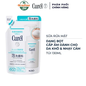 Sữa Rửa Mặt Curél Dạng Bọt Cấp Ẩm Chuyên Sâu Túi 130ml