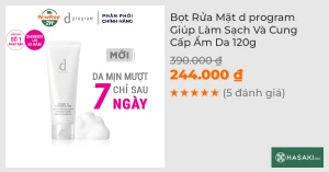 Sữa Rửa Mặt d program Tạo Bọt Dưỡng Da 120g