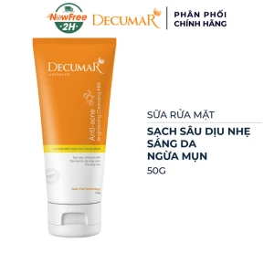 Sữa Rửa Mặt Decumar Sạch Sâu Dịu Nhẹ, Sáng Da Ngừa Mụn 50g