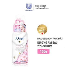 Sữa Rửa Mặt Dove Tạo Bọt Dưỡng Ẩm Từ Hoa Anh Đào 150g