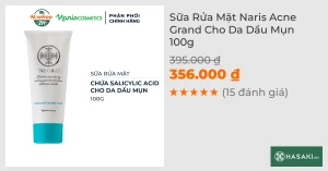 Sữa Rửa Mặt Naris Acne Grand Cho Da Dầu Mụn 100g