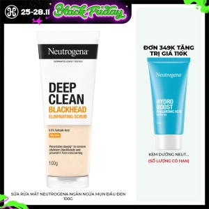 Sữa Rửa Mặt Neutrogena Ngăn Ngừa Mụn Đầu Đen 100g