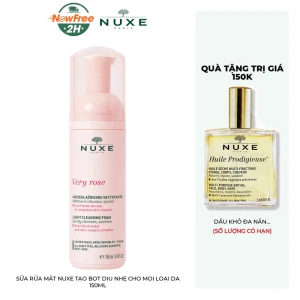 Sữa Rửa Mặt Nuxe Tạo Bọt Dịu Nhẹ Cho Mọi Loại Da 150ml