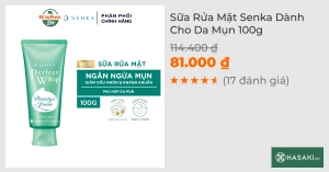 Sữa Rửa Mặt Senka Dành Cho Da Mụn 100g