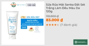 Sữa Rửa Mặt Senka Đất Sét Trắng Làm Đều Màu Da 120g