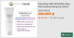 Sữa Rửa Mặt Skin1004 Rau Má Dưỡng Sáng Da 125ml
