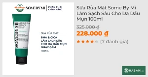 Sữa Rửa Mặt Some By Mi Làm Sạch Sâu Cho Da Dầu Mụn 100ml
