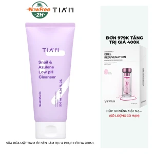 Sữa Rửa Mặt Tia'm Ốc Sên Làm Dịu & Phục Hồi Da 200ml