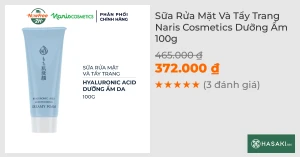 Sữa Rửa Mặt Và Tẩy Trang Naris Cosmetics Dưỡng Ẩm 100g