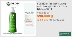 Sữa Rửa Mặt Vichy Dạng Gel Làm Sạch Sâu & Giảm Nhờn 400ml