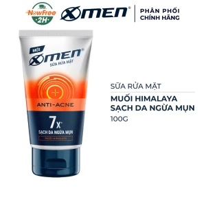 Sữa Rửa Mặt X-Men Anti-Acne Sạch Da Ngừa Mụn 100g