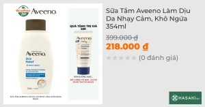 Sữa Tắm Aveeno Làm Dịu Da Nhạy Cảm, Khô Ngứa 354ml
