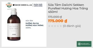 Sữa Tắm Daiichi Sekken Purefeel Hương Hoa Trắng 450ml