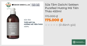 Sữa Tắm Daiichi Sekken Purefeel Hương Mã Tiên Thảo 450ml