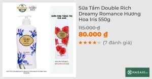 Sữa Tắm Double Rich Dreamy Romance Hương Hoa Iris 550g
