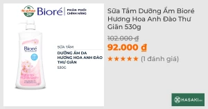 Sữa Tắm Dưỡng Ẩm Bioré Hương Hoa Anh Đào Thư Giãn 530g 