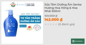 Sữa Tắm Dưỡng Ẩm Senka Hương Hoa Hồng & Hoa Nhài 500ml 