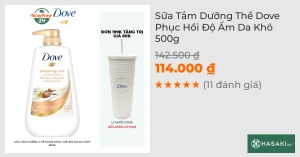Sữa Tắm Dưỡng Thể Dove Cải Thiện Làn Da Khô 500g