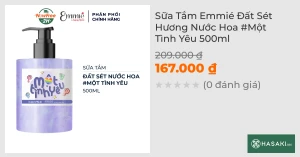 Sữa Tắm Emmié Đất Sét Hương Nước Hoa Một Tình Yêu 500ml 
