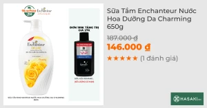 Sữa Tắm Enchanteur Nước Hoa Dưỡng Da Charming 650g