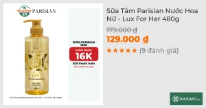 Sữa Tắm Gennie Parisian Nước Hoa Nữ - Lux For Her 480g