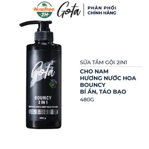 Sữa Tắm Gội 2in1 Gota Cho Nam Hương Nước Hoa Bouncy 480g