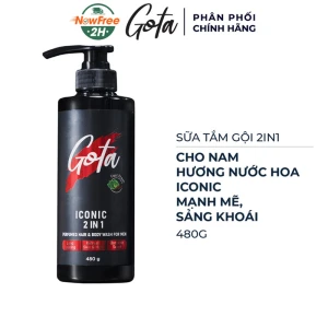 Sữa Tắm Gội 2in1 Gota Cho Nam Hương Nước Hoa Iconic 480g