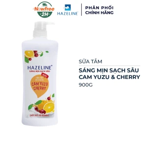 Sữa Tắm Hazeline Cam Yuzu & Cherry Sáng Mịn Sạch Sâu 900g