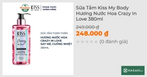Sữa Tắm Kiss My Body Hương Nước Hoa Crazy In Love 380ml