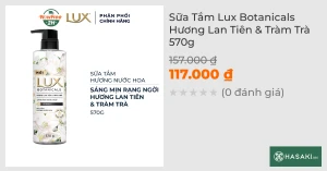 Sữa Tắm Lux Botanicals Hương Lan Tiên & Tràm Trà 570g