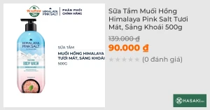 Sữa Tắm Muối Hồng Himalaya Pink Salt Tươi Mát, Sảng Khoái 500g