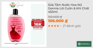 Sữa Tắm Nước Hoa Nữ Gennie Lôi Cuốn & Khí Chất 450ml