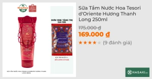 Sữa Tắm Nước Hoa Tesori d'Oriente Hương Thanh Long 250ml