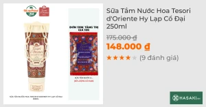 Sữa Tắm Nước Hoa Tesori d'Oriente Hy Lạp Cổ Đại 250ml