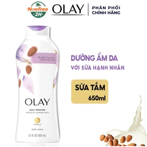 Sữa Tắm Olay Dưỡng Ẩm Da Với Sữa Hạnh Nhân 650ml