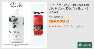 Sữa Tắm Olay Tươi Mát Dài Lâu Hương Dâu Và Bạc Hà 975ml