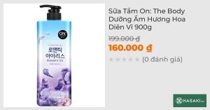 Sữa Tắm On: The Body Dưỡng Ẩm Hương Hoa Diên Vĩ 900g