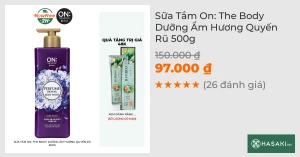 Sữa Tắm On: The Body Dưỡng Ẩm Hương Quyến Rũ 500g