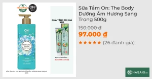 Sữa Tắm On: The Body Dưỡng Ẩm Hương Sang Trọng 500g