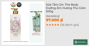 Sữa Tắm On: The Body Dưỡng Ẩm Hương Thư Giãn 500g