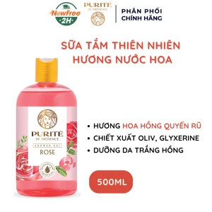 Sữa Tắm Purité Dưỡng Da Mềm Mịn Hương Hoa Hồng 500ml